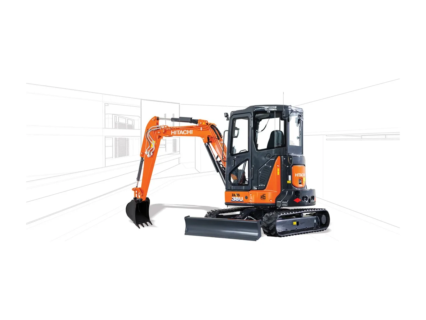 Hitachi ZX38U-6, Mini excavators
