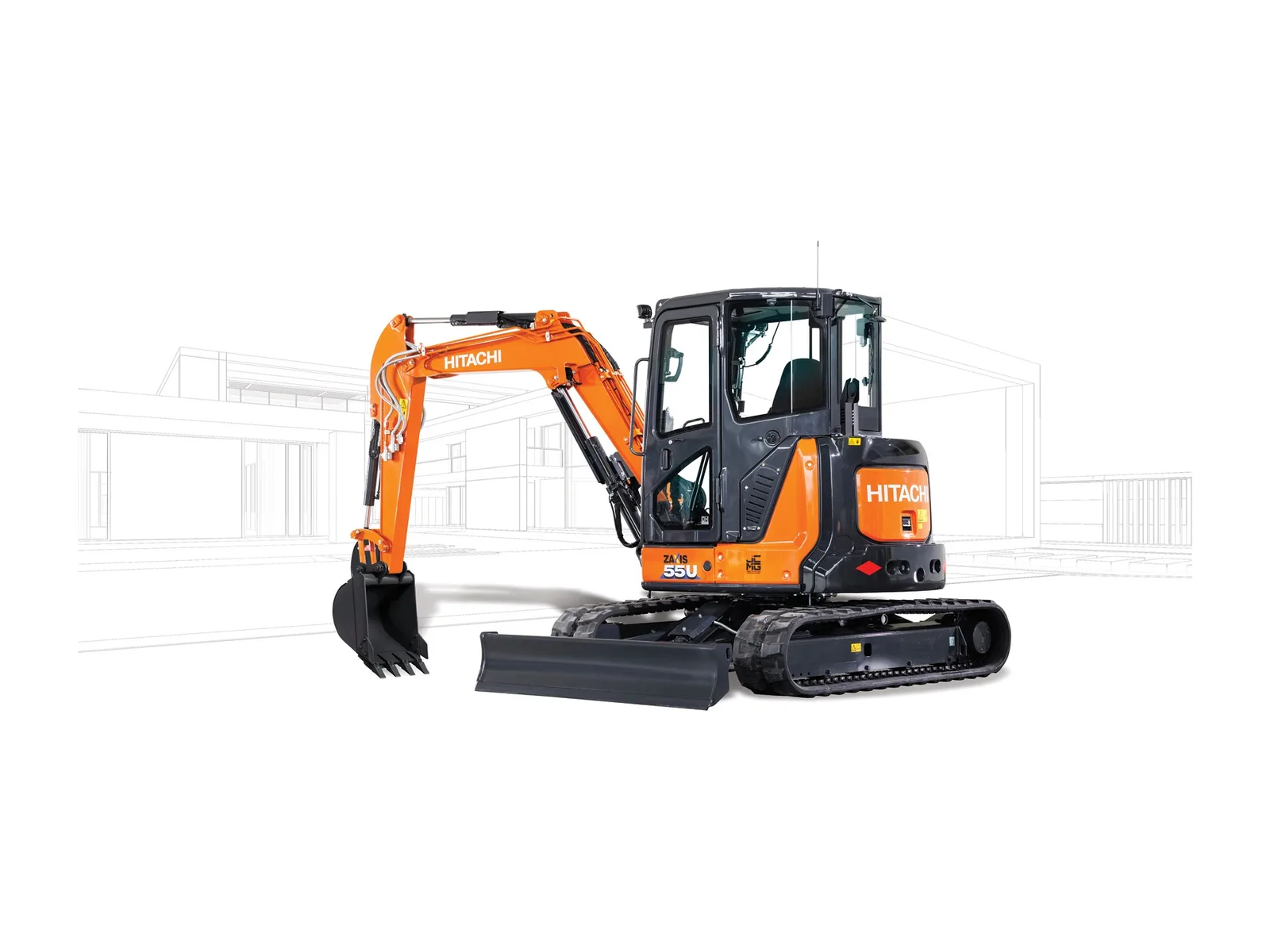 Hitachi ZX55U-6, Mini excavators