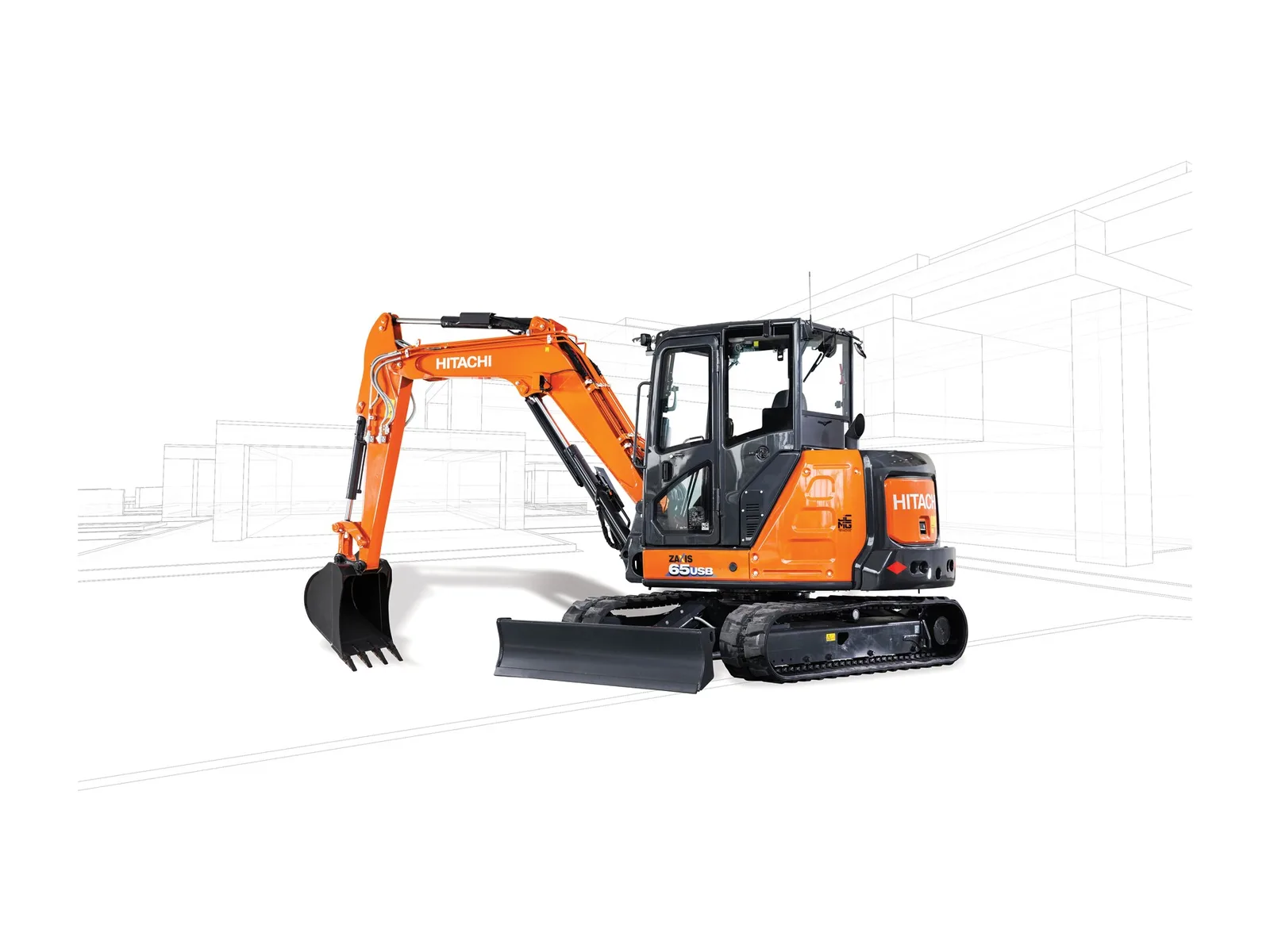 Hitachi ZX65USB-6, Mini excavators