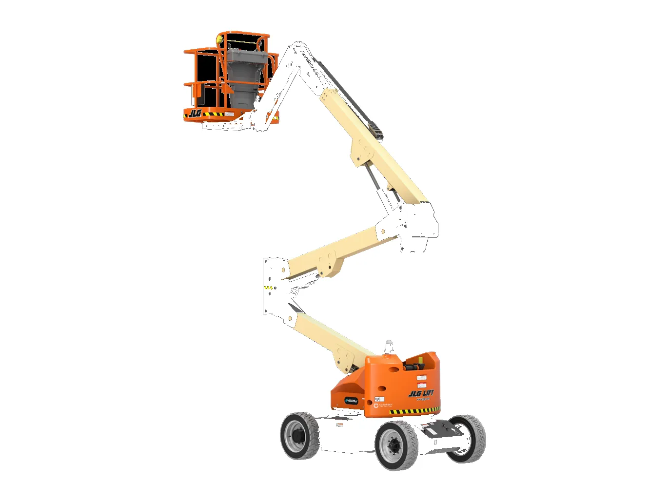 JLG E450AJ, Articulated boom lifts